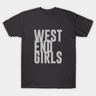 West End Girls, silver T-Shirt